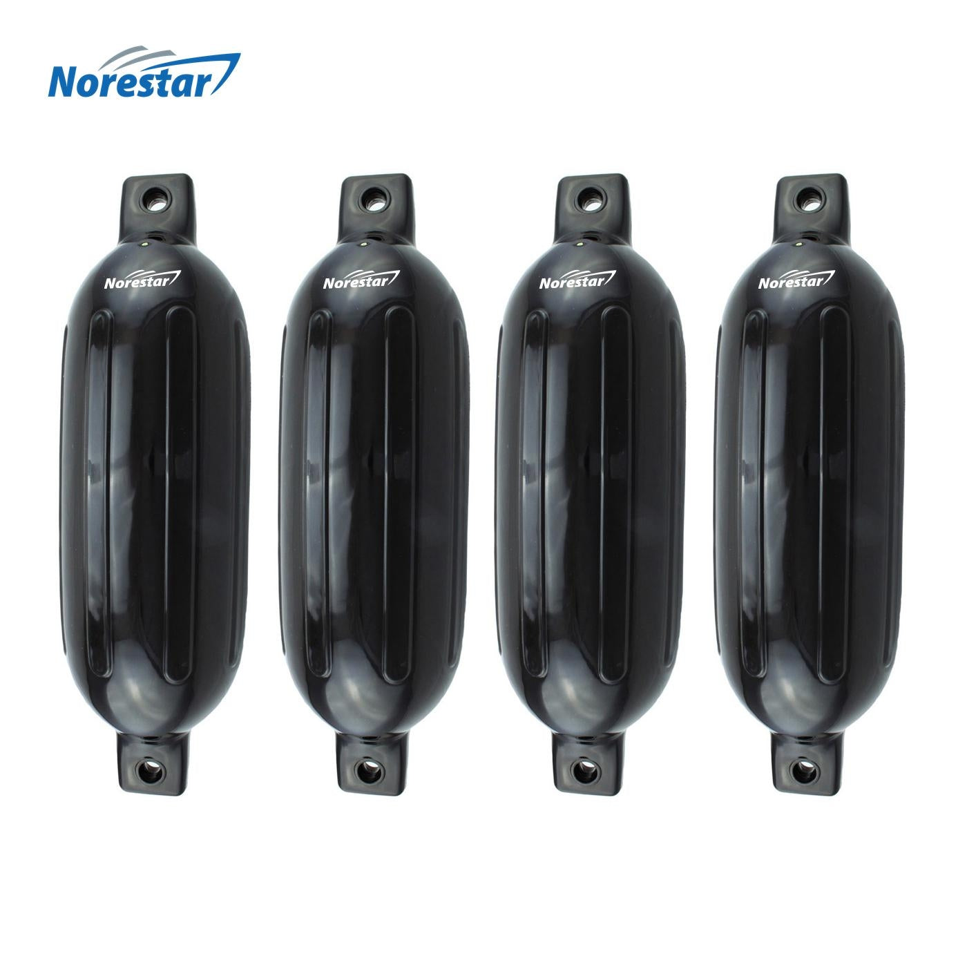 Norestar Ribbed Boat Fender - Black